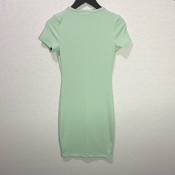 GUESS Mint Green Henley Button Up Dress - Picture 4 of 8
